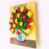 Tulips Holland Netherlands Fridge Magnet 3D Resin