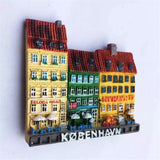 Copenhagen Denmark Fridge Magnet 3D Resin