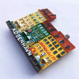 Copenhagen Denmark Fridge Magnet 3D Resin