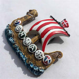 Pirate Ship Denmark Fridge Magnet 3D Resin