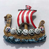 Pirate Ship Denmark Fridge Magnet 3D Resin