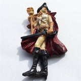 Pirate Denmark Fridge Magnet 3D Resin