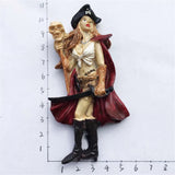 Pirate Denmark Fridge Magnet 3D Resin