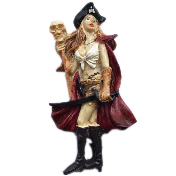 Pirate Denmark Fridge Magnet 3D Resin