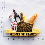 Paris France Fridge Magnet 3D Resin