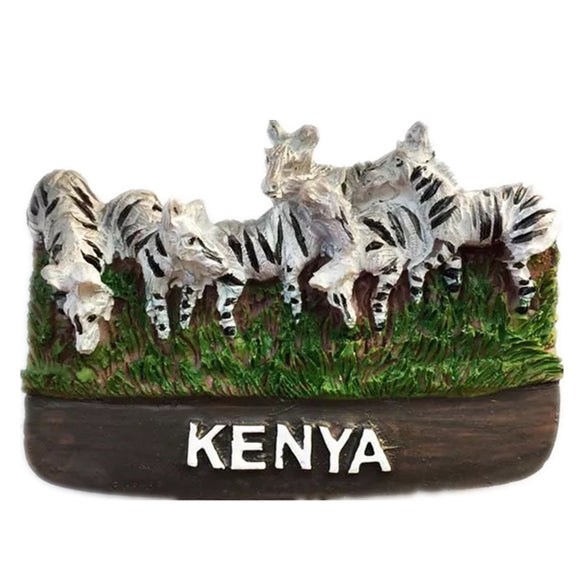 Zebra South Africa Fridge Magnet 3D Resin