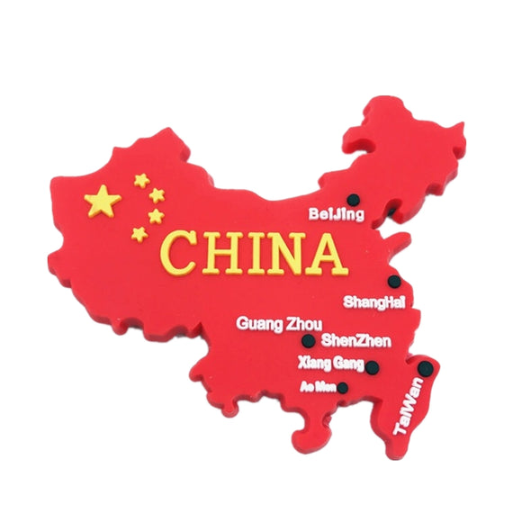 Map China Fridge Magnet 3D PVC