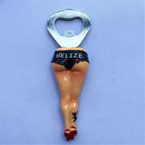 Belize Fridge Magnet Bottle Opener 3D Resin