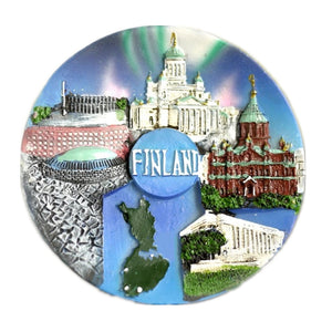 Finland Fridge Magnet 3D Resin