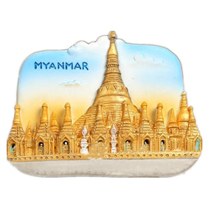 Yangon Myanmar Fridge Magnet 3D Resin