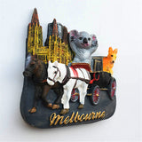 Melbourne Australia Fridge Magnet 3D Resin