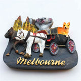 Melbourne Australia Fridge Magnet 3D Resin