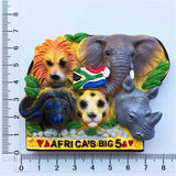 Animals South Africa Fridge Magnet 3D Resin