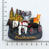 Melbourne Australia Fridge Magnet 3D Resin