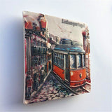 Tram Lisbon Portugal Fridge Magnet 3D Resin