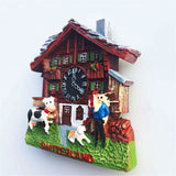 Cuckoo Clock Switzerland Fridge Magnet 3D Resin