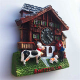 Cuckoo Clock Switzerland Fridge Magnet 3D Resin