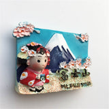 Mount Fuji Japan Fridge Magnet 3D Resin