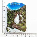 Briksdal Norway Fridge Magnet 3D Resin