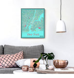 Kaisrlse New York Karte Posterdruck | Moderne Schwarz-Weiß-Wandkunst | New York City Drucke Kunstwerke | Kunstposter 11x14