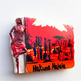 Hakuna Marara Tanzania Fridge Magnet 3D Resin