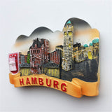 Hamburg Germany Fridge Magnet 3D Resin