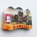 Hamburg Germany Fridge Magnet 3D Resin