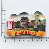 Hamburg Germany Fridge Magnet 3D Resin