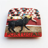 Bullfight Portugal Fridge Magnet 3D Resin