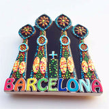 Mila House Barcelona Spain Fridge Magnet 3D Resin