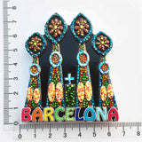 Mila House Barcelona Spain Fridge Magnet 3D Resin