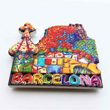 Mosaic Park Barcelona Spain Fridge Magnet 3D Resin