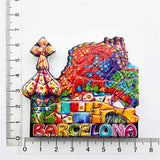 Mosaic Park Barcelona Spain Fridge Magnet 3D Resin