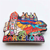 Barcelona Spain Fridge Magnet 3D Resin