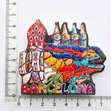 Barcelona Spain Fridge Magnet 3D Resin