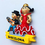 Dancing Barcelona Spain Fridge Magnet 3D Resin