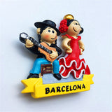 Dancing Barcelona Spain Fridge Magnet 3D Resin