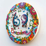 Mosaic Lizard Barcelona Spain Fridge Magnet 3D Resin