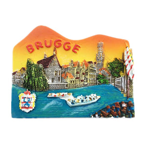 Grugge Bruges Belgium Fridge Magnet 3D Resin