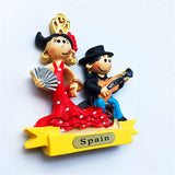 Spain Flamenco Fridge Magnet 3D Resin