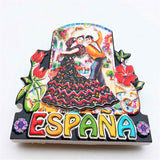 Flamenco Dancer Spain Fridge Magnet 3D Resin