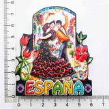 Flamenco Dancer Spain Fridge Magnet 3D Resin