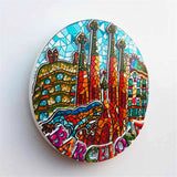 Barcelona Spain Fridge Magnet 3D Resin