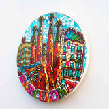 Barcelona Spain Fridge Magnet 3D Resin