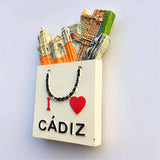 Cadiz Spain Fridge Magnet 3D Resin