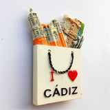 Cadiz Spain Fridge Magnet 3D Resin