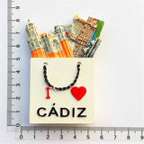 Cadiz Spain Fridge Magnet 3D Resin