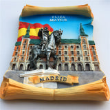 Mayor Plaza Madrid Spain Fridge Magnet 3D Resin