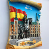 Mayor Plaza Madrid Spain Fridge Magnet 3D Resin