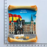 Mayor Plaza Madrid Spain Fridge Magnet 3D Resin